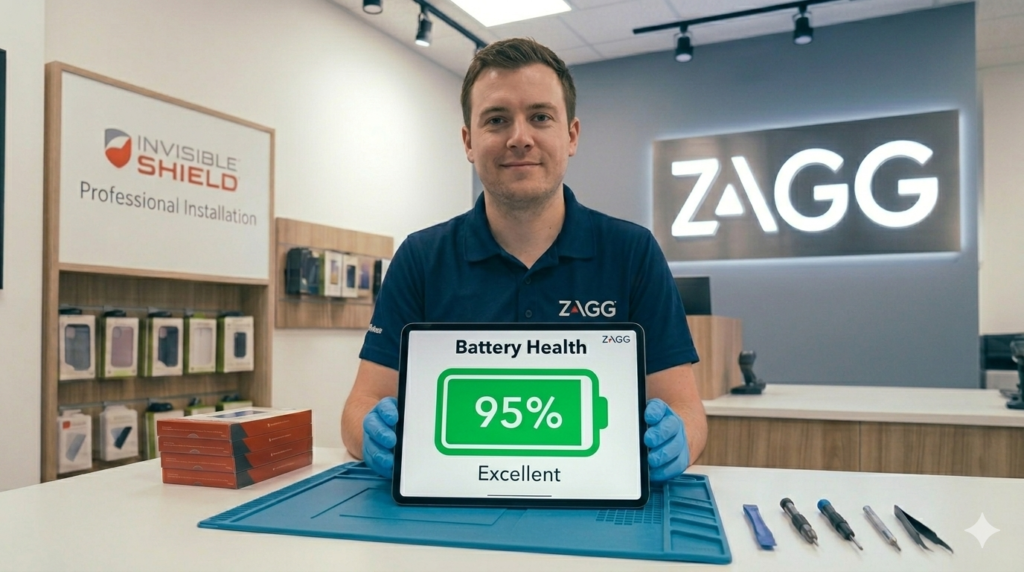 ipad battery health screen showing battery capacity